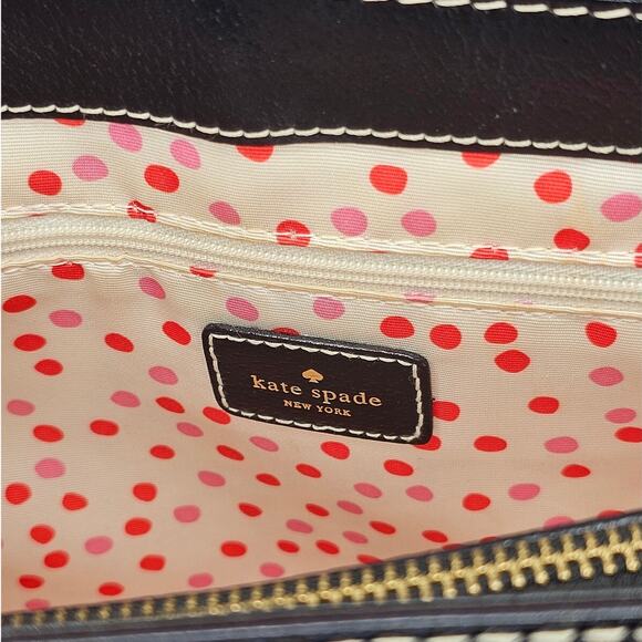 Kate Spade Black Wellesley Quinn Structured Leather Tote Purse - Picture 5 of 7